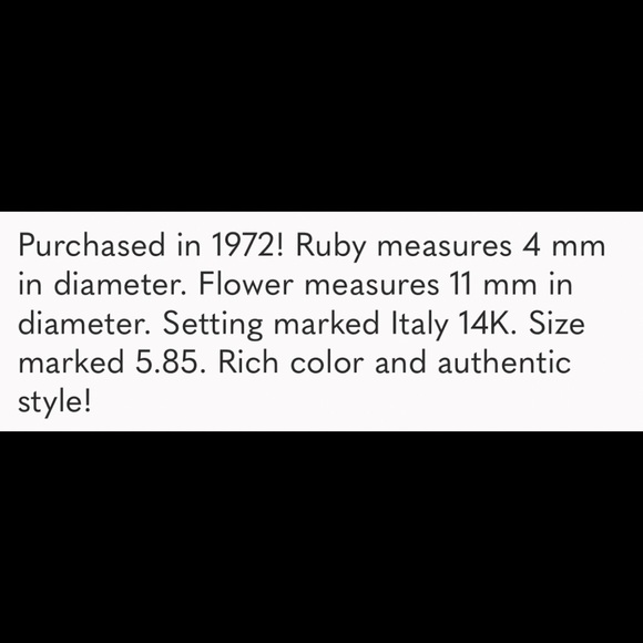 Ruby 14k ring - Picture 4 of 4